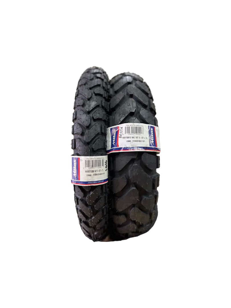 Pneumatico Moto Mitas E-10 120/70 B19 M/C 60Q TL – Gomma Tubeless Per Enduro E Strada, Costruzione Bias-Belted